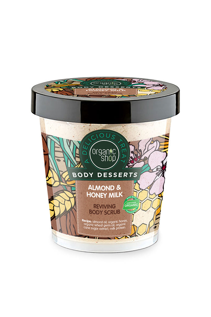 Body Desserts Almond and Honey Reviving Body Scrub 450ml | Natura Siberica