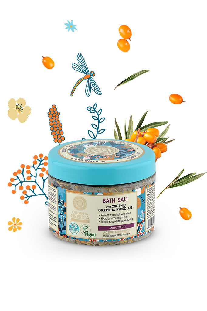 Oblepikha Siberica Anti-Stress Bath Salt 600g | Natura Siberica
