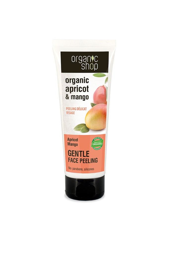Organic Shop Apricot Mango Gentle Face Peeling Wash 75ml | Natura Siberica