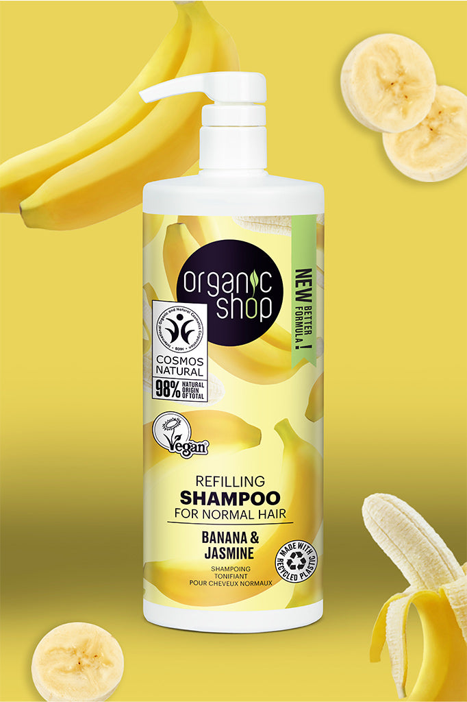 Refilling Banana and Jasmine Shampoo