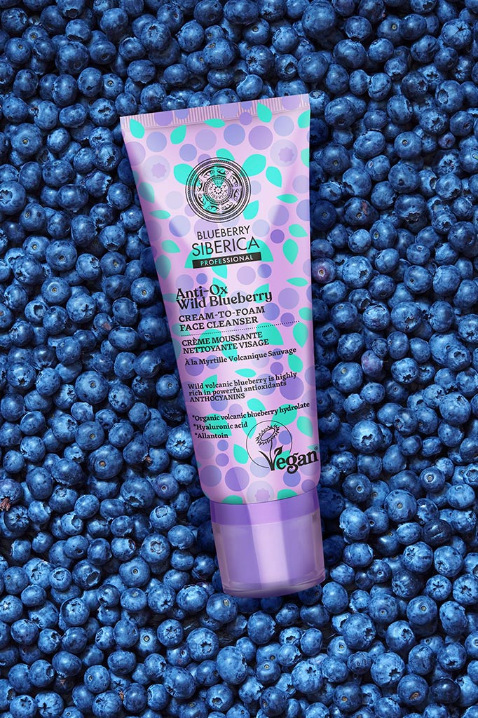 Blueberry Siberica Cream-to-Foam Face Cleanser 100ml | Natura Siberica