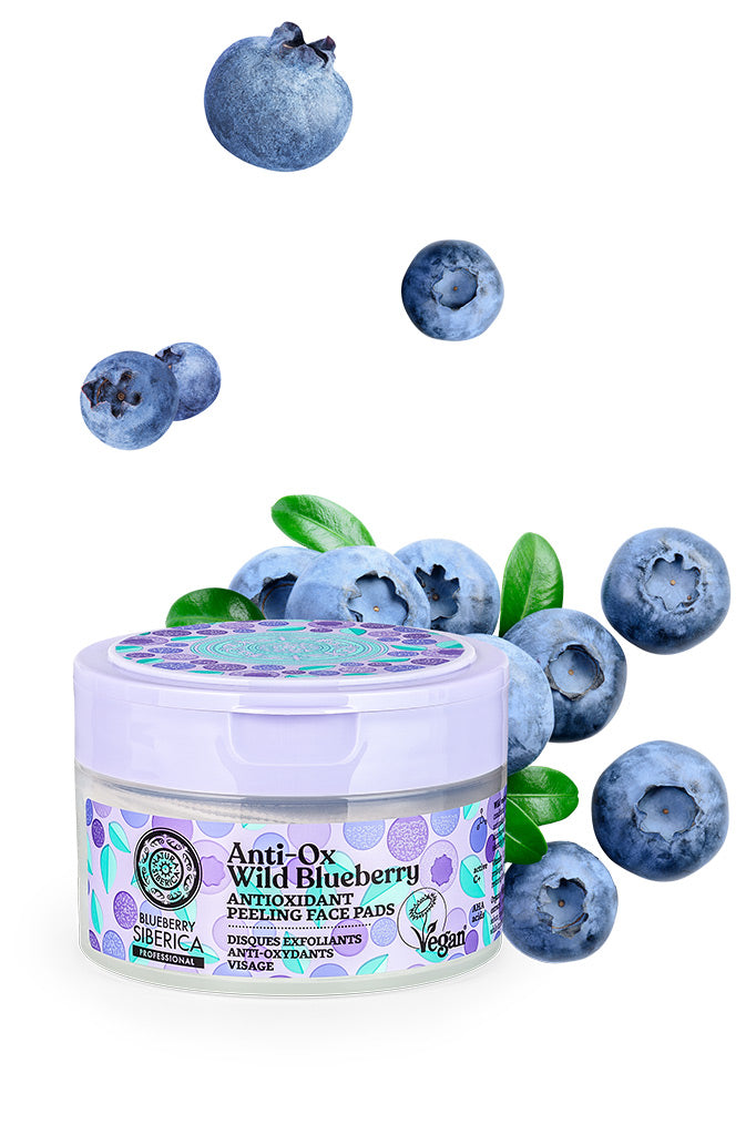 Blueberry Siberica Antioxidant Peeling Face Pads 20pcs | Natura Siberica