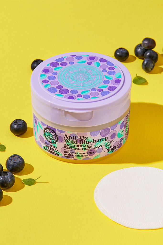 Blueberry Siberica Antioxidant Peeling Face Pads 20pcs | Natura Siberica