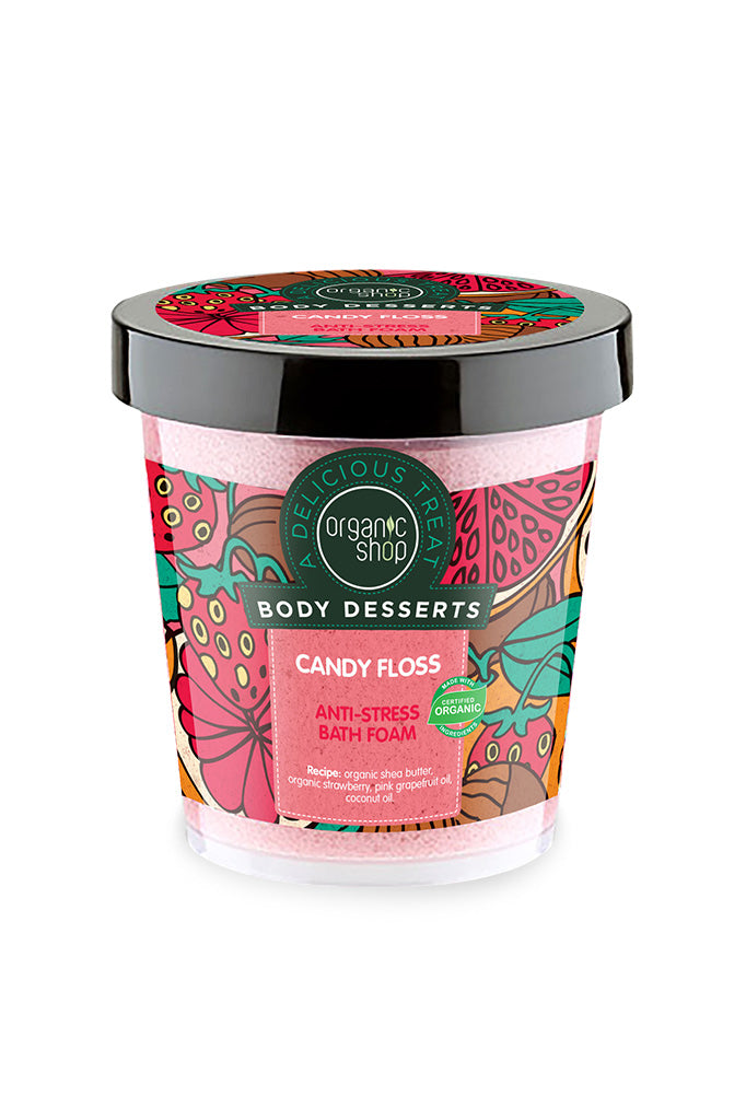Body Desserts Candy Floss Anti-Stress Bath Foam 450m | Organic Shop | Natura Siberica