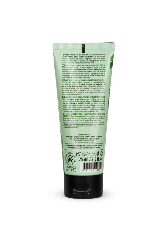 Aloe and Avocado Deep Hydration Face Mask