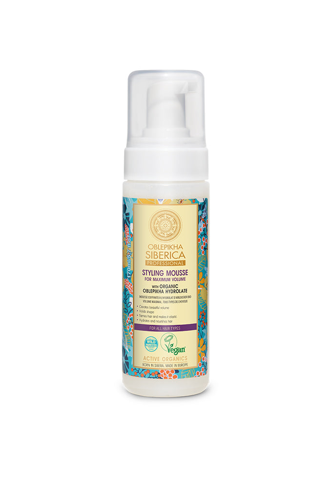 Oblepikha Siberica Maximum Volume Styling Mousse 170ml | Natura Siberica