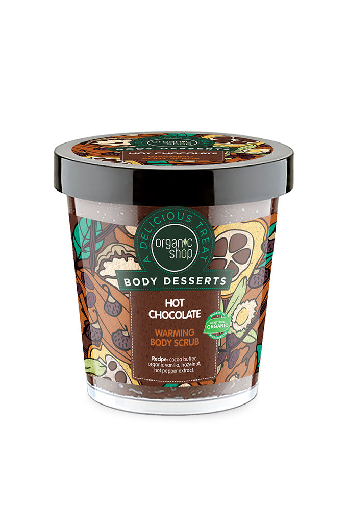Body Desserts Hot Chocolate Warming Body Scrub 450ml | Organic Shop | Natura Siberica