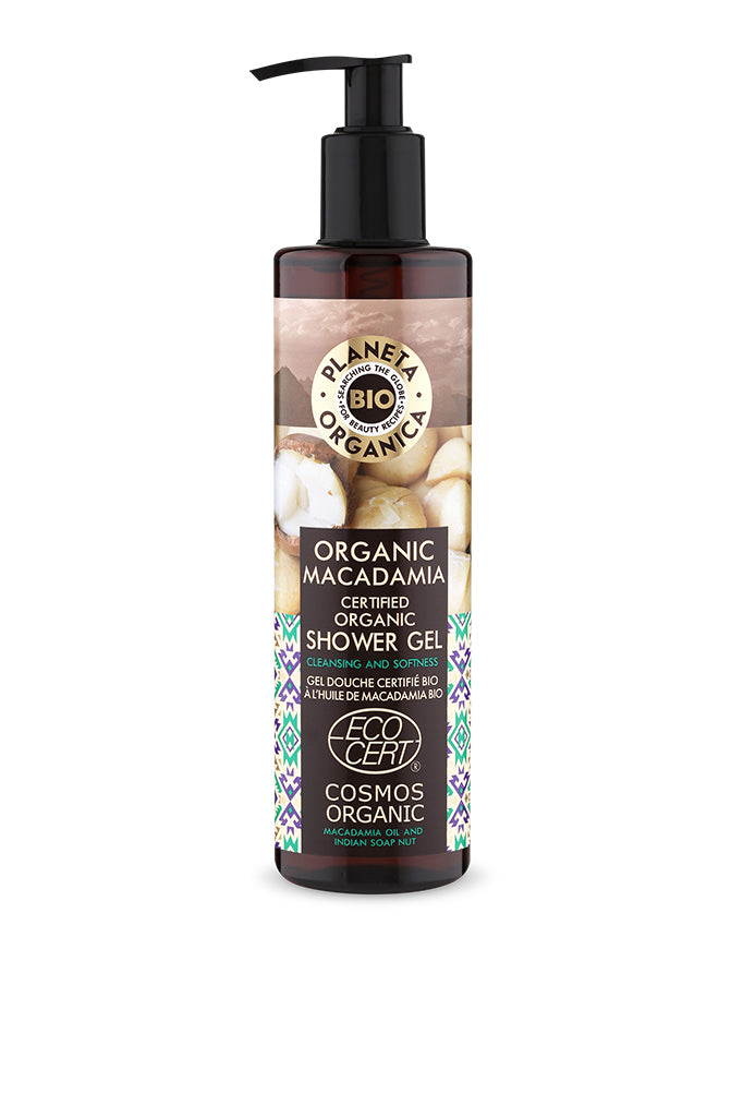 Organic Macadamia Certified Organic Shower Gel 280ml | Planeta Organica | Natura Siberica