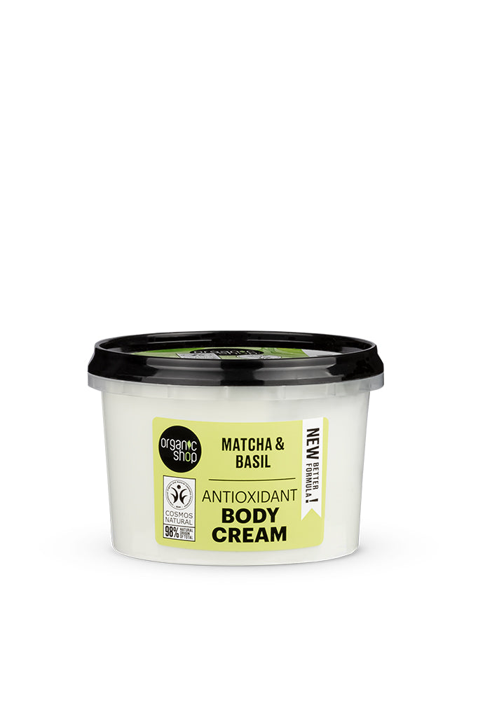 Antioxidant Matcha and Basil Body Cream