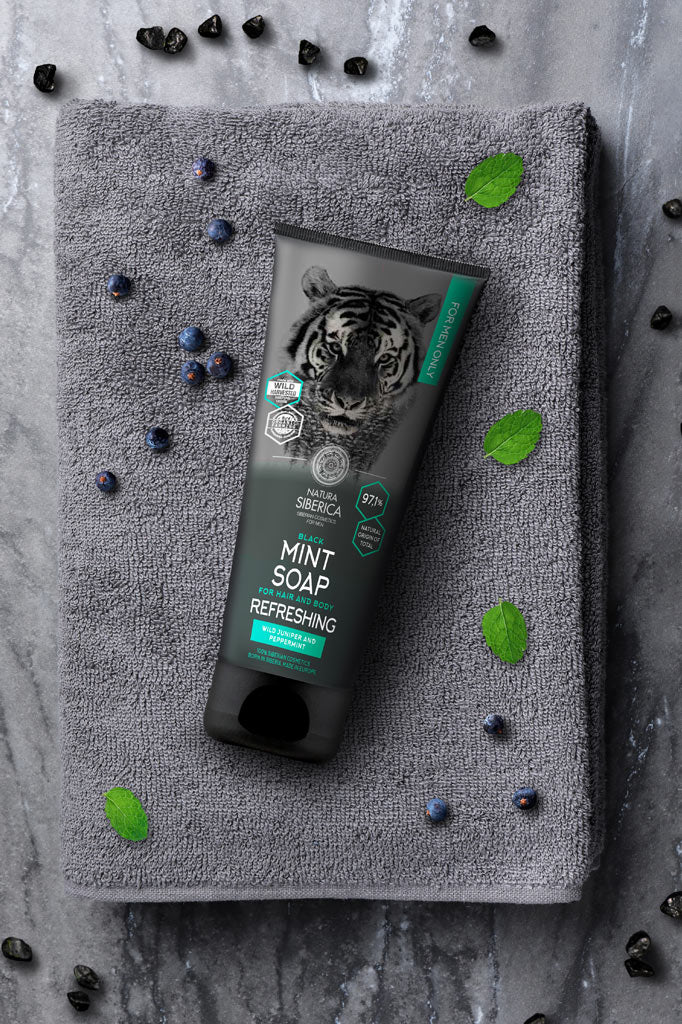 For Men Refreshing Soap for Hair and Body 200ml | Natura Siberica