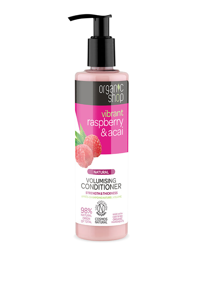 Organic Shop Raspberry and Acai Volumising Conditioner 280ml | Natura Siberica