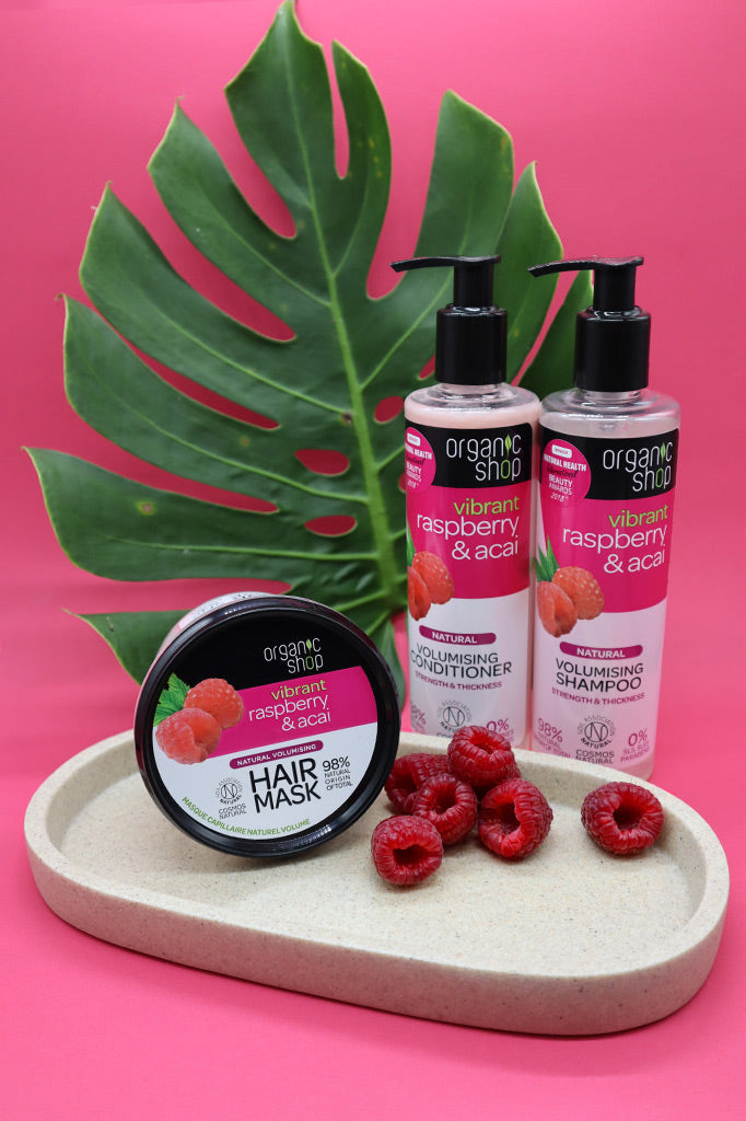 Organic Shop Raspberry and Acai Volumising Shampoo 280ml | Natura Siberica