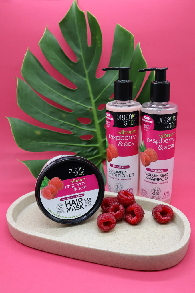 Organic Shop Raspberry and Acai Volumising Conditioner 280ml | Natura Siberica