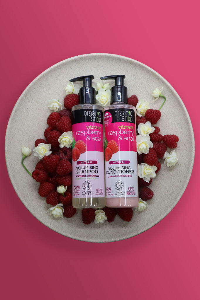 Organic Shop Raspberry and Acai Volumising Conditioner 280ml | Natura Siberica