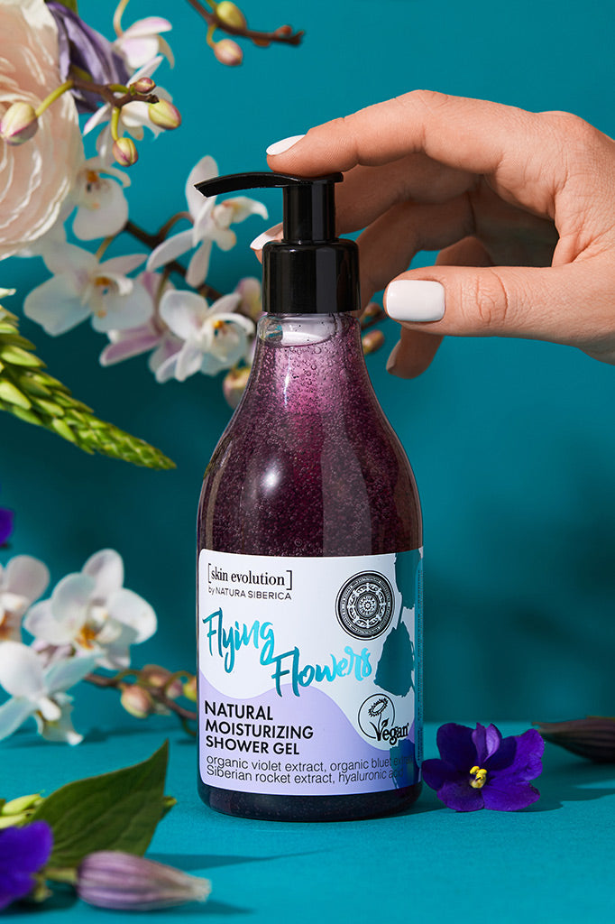 Flying Flowers Natural Moisturising Shower Gel