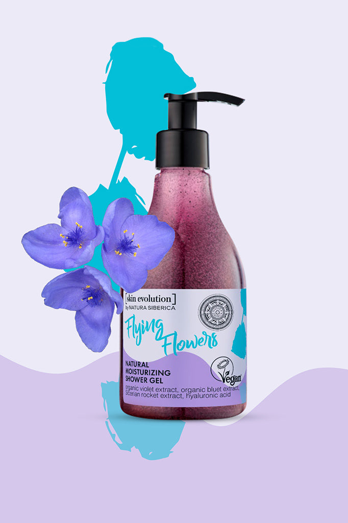 Flying Flowers Natural Moisturising Shower Gel