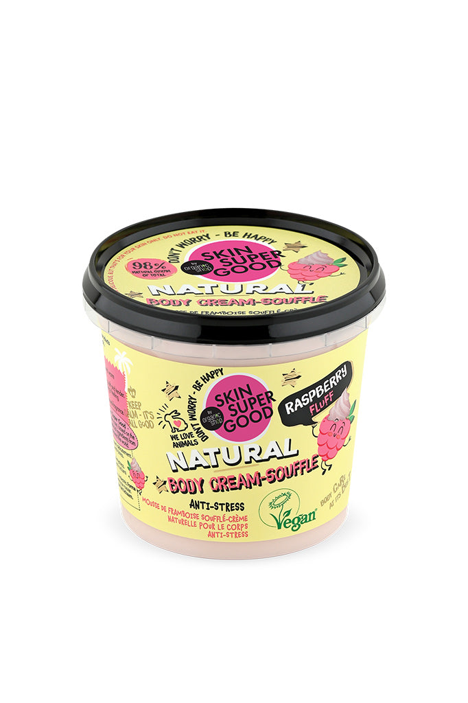 Skin Super Good Raspberry Fluff Anti-Stress Body Cream-Souffle 360ml | Planeta Organica | Natura Siberica