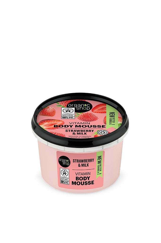 Vitamin Strawberry and Milk Body Mousse