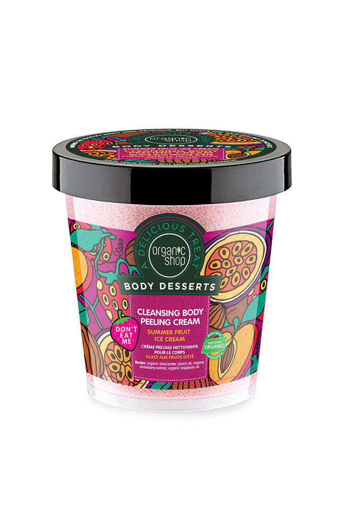 Body Desserts Summer Fruit Cleansing Body Peeling Cream 450ml | Organic Shop | Natura Siberica