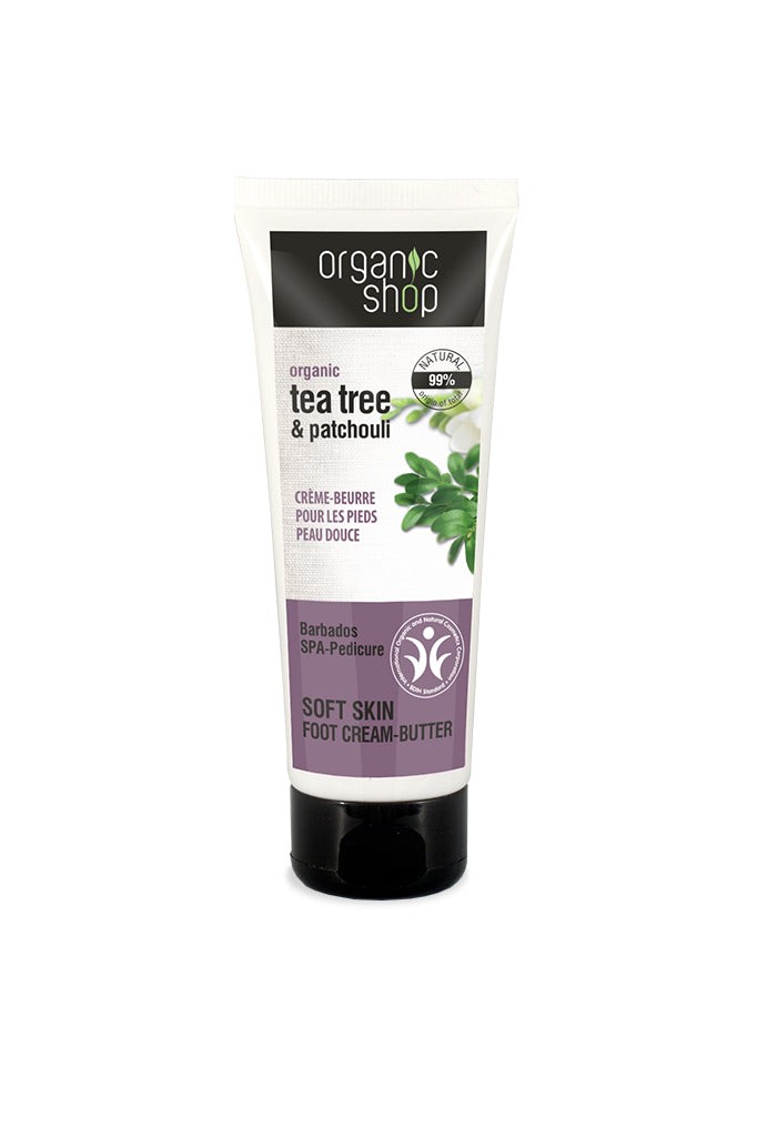 Organic Shop Soft Skin Tea Tree Foot Cream-Butter 75ml | Natura Siberica